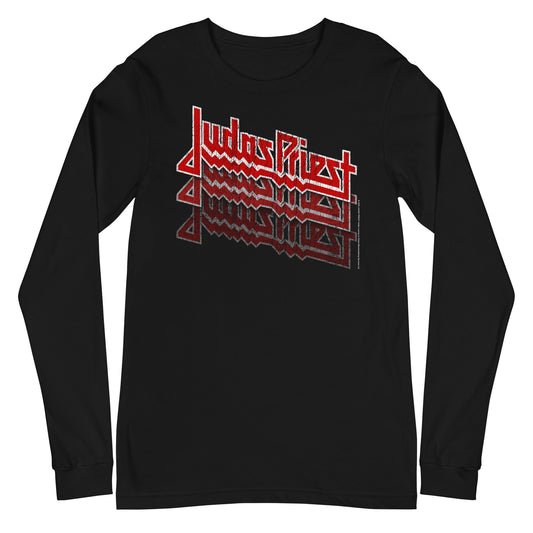 MerchMoment Judas Priest - Triple Vision Logo Long Sleeve T-Shirt [Apparel] Black
