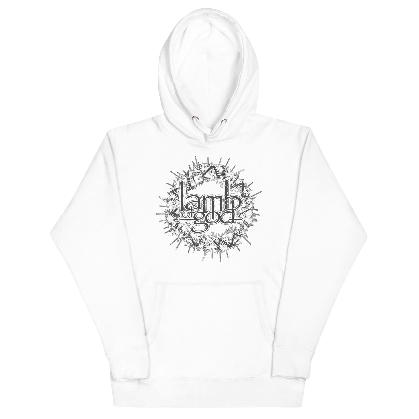 MERCHMOMENT Lamb of God - Badge Logo Hoodie [Apparel] - Rock Band Apparel