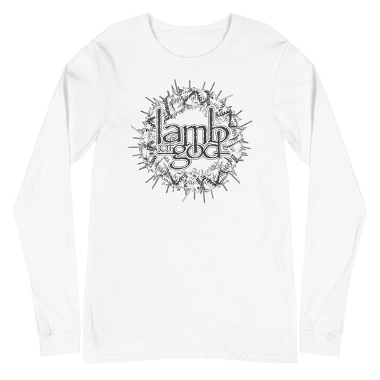 MERCHMOMENT Lamb of God - Badge Logo Long Sleeve T-Shirt [Apparel] - Rock Band Apparel