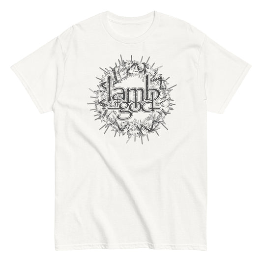 MERCHMOMENT Lamb of God - Badge Logo T-Shirt [Apparel] - Rock Band Apparel