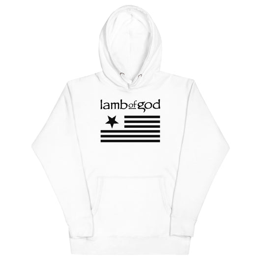 MerchMoment Lamb of God - Black Flag Hoodie [Apparel] White