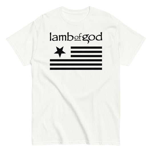 MerchMoment Lamb of God - Black Flag T-Shirt [Apparel] White