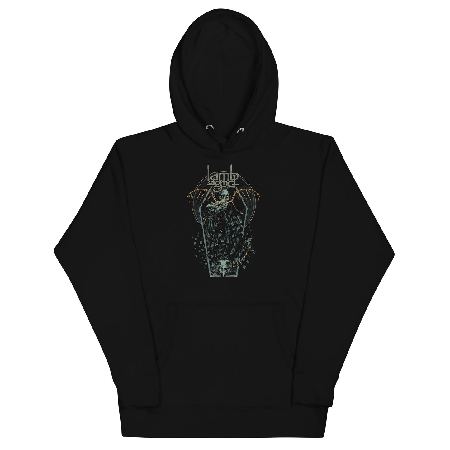 MerchMoment Lamb of God - Casket Hoodie [Apparel] Black