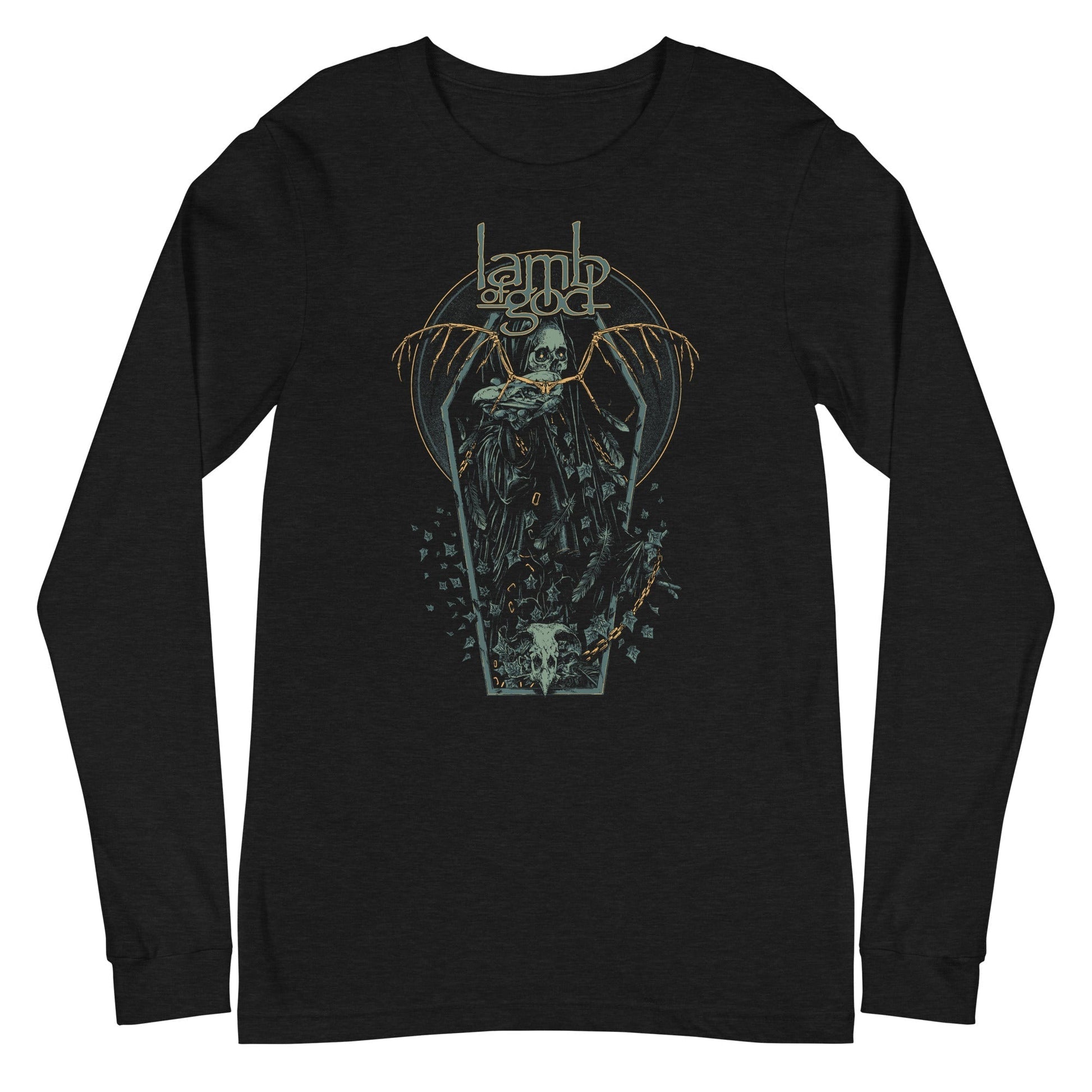 MERCHMOMENT Lamb of God - Casket Long Sleeve T-Shirt [Apparel] - Rock Band Apparel