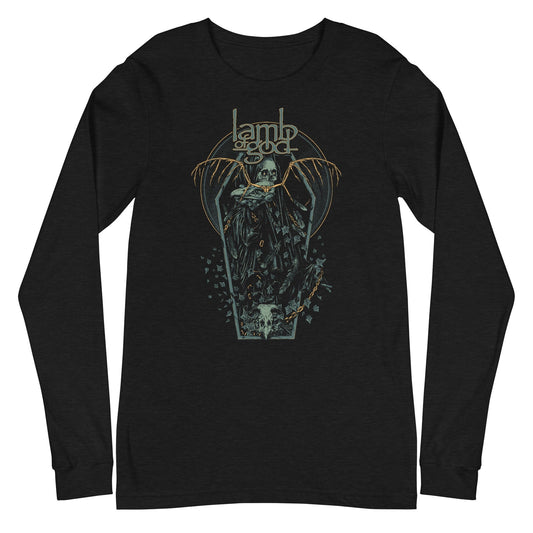 MERCHMOMENT Lamb of God - Casket Long Sleeve T-Shirt [Apparel] - Rock Band Apparel