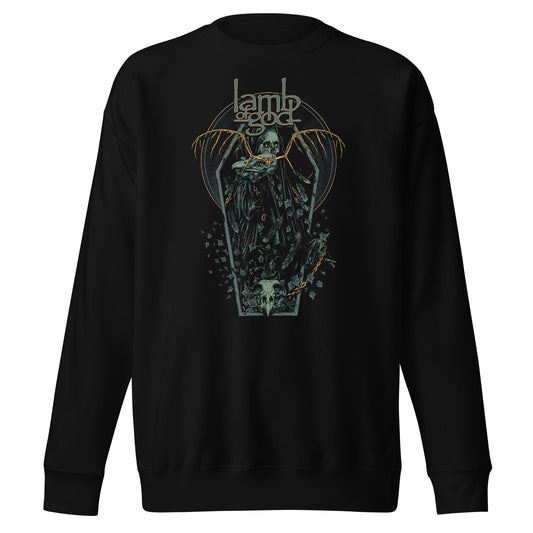 MerchMoment Lamb of God - Casket Sweatshirt [Apparel] Black
