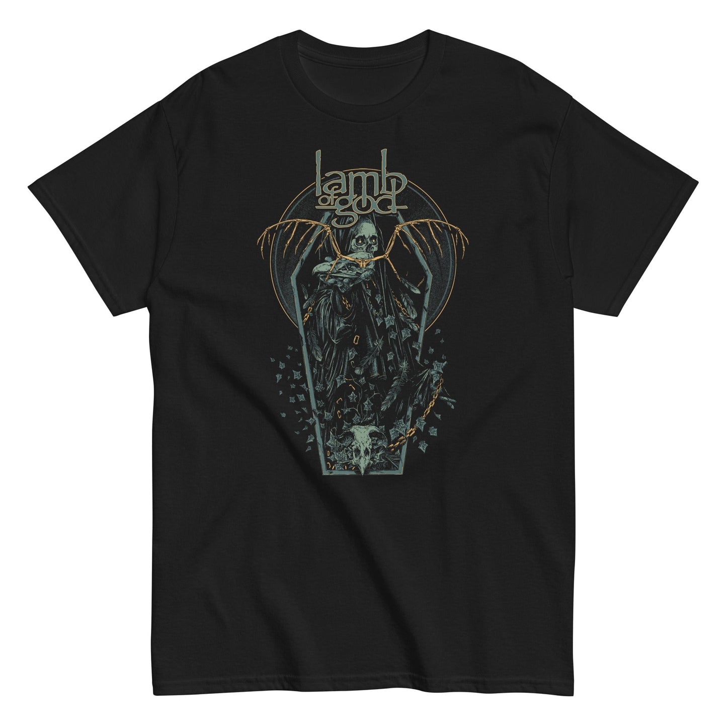 MERCHMOMENT Lamb of God - Casket T-Shirt [Apparel] - Rock Band Apparel
