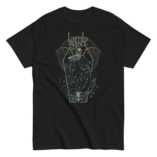 MERCHMOMENT Lamb of God - Casket T-Shirt [Apparel] - Rock Band Apparel