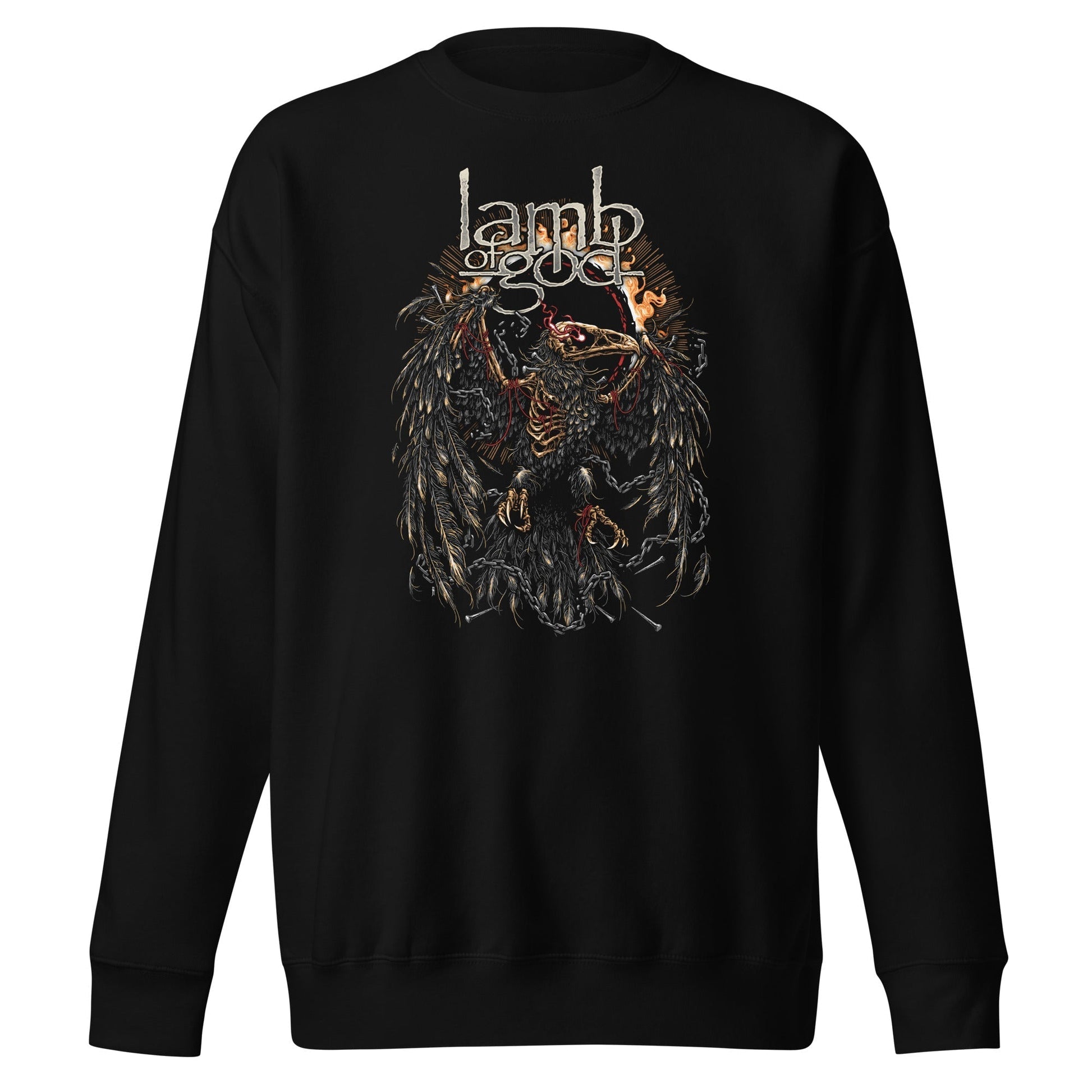 MERCHMOMENT Lamb of God - Delusional Skull Sweatshirt [Apparel] - Rock Band Apparel