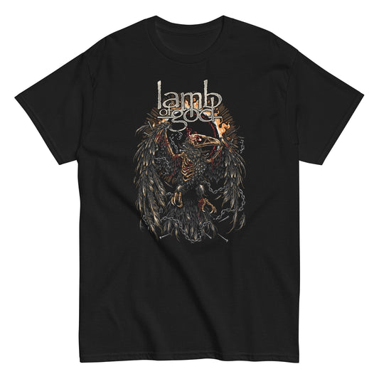 MERCHMOMENT Lamb of God - Delusional Skull T-Shirt [Apparel] - Rock Band Apparel