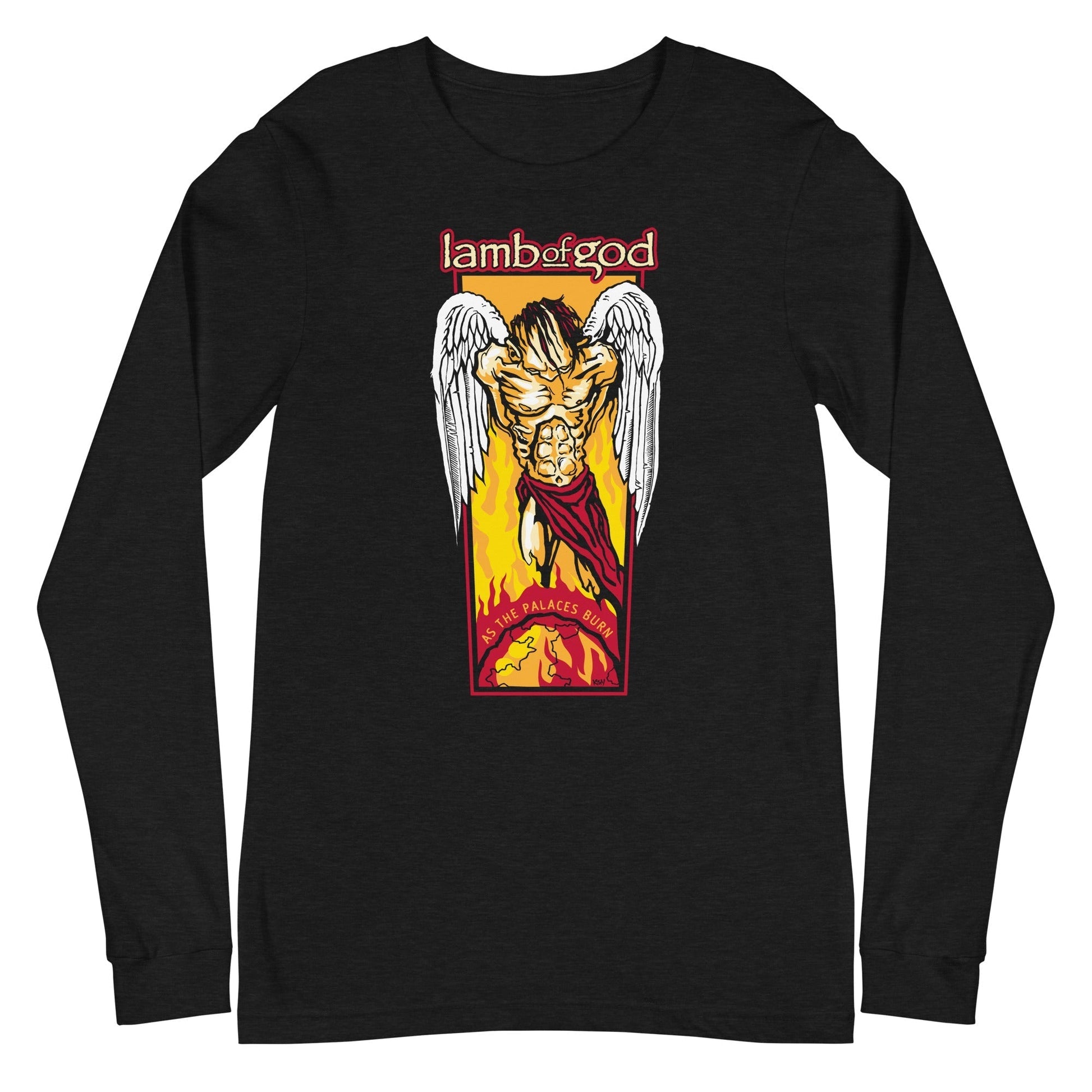 MERCHMOMENT Lamb of God - Fallen Angel Long Sleeve T-Shirt [Apparel] - Rock Band Apparel
