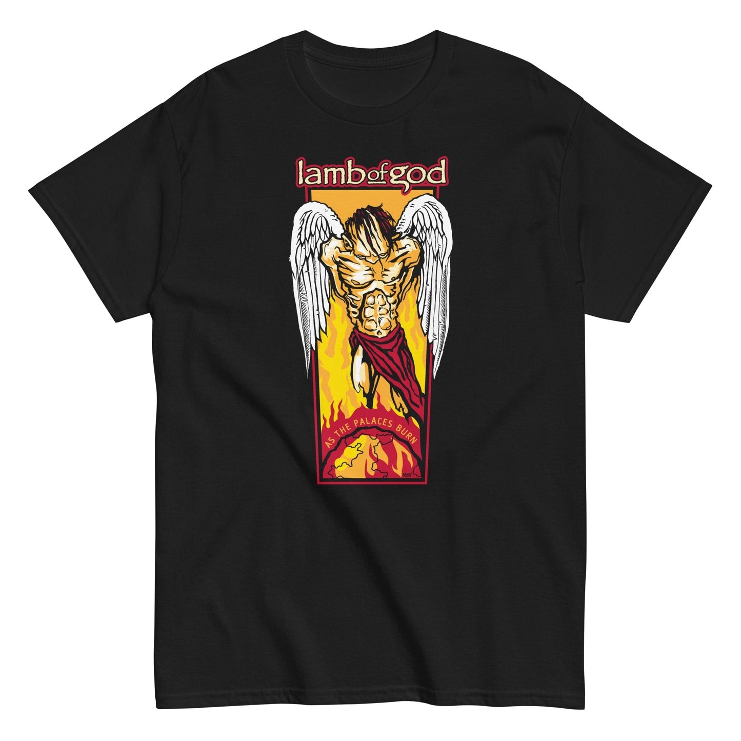 MERCHMOMENT Lamb of God - Fallen Angel T-Shirt [Apparel] - Rock Band Apparel