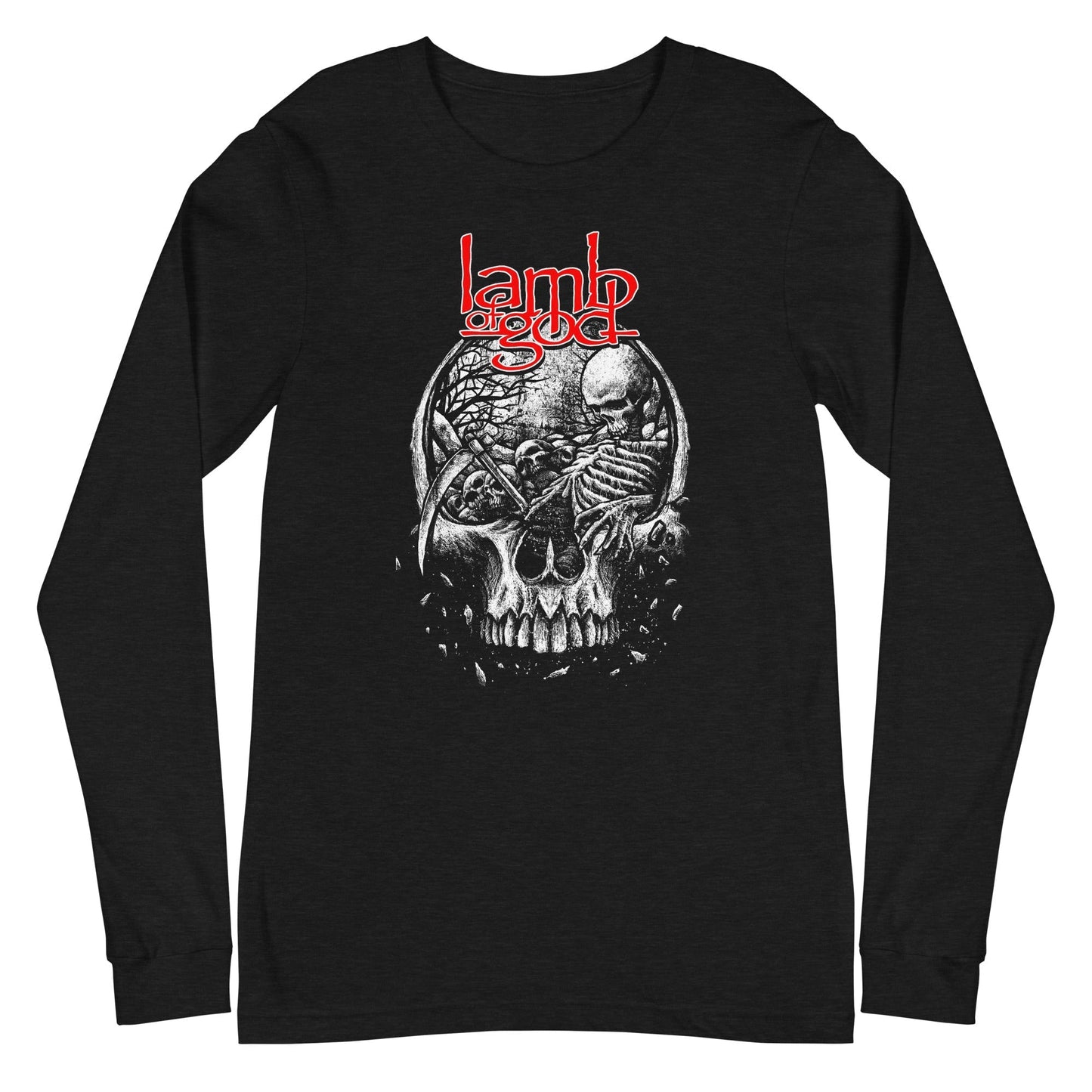MERCHMOMENT Lamb of God - Head Full of Ideas Long Sleeve T-Shirt [Apparel] - Rock Band Apparel