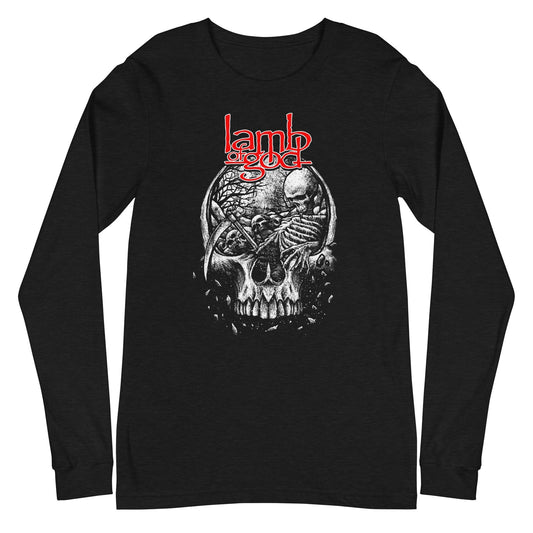 MERCHMOMENT Lamb of God - Head Full of Ideas Long Sleeve T-Shirt [Apparel] - Rock Band Apparel