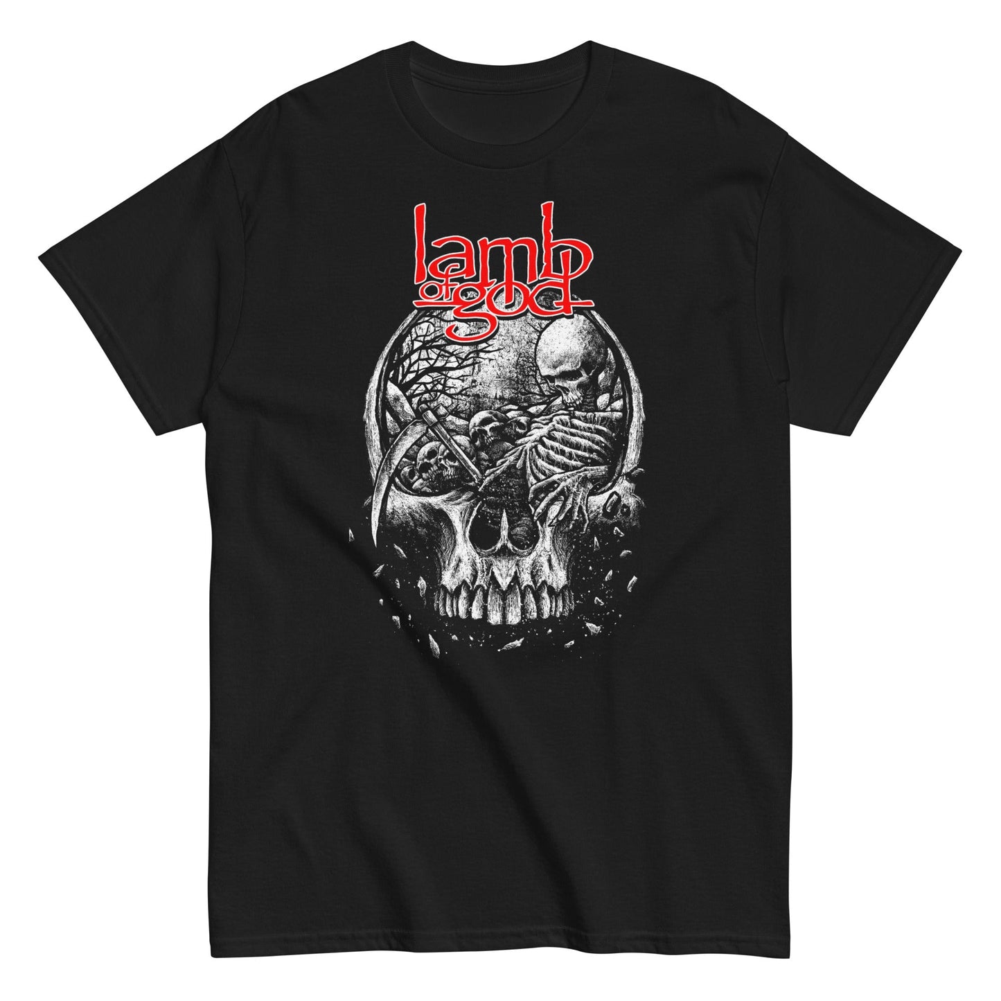 MerchMoment Lamb of God - Head Full of Ideas T-Shirt [Apparel] Black