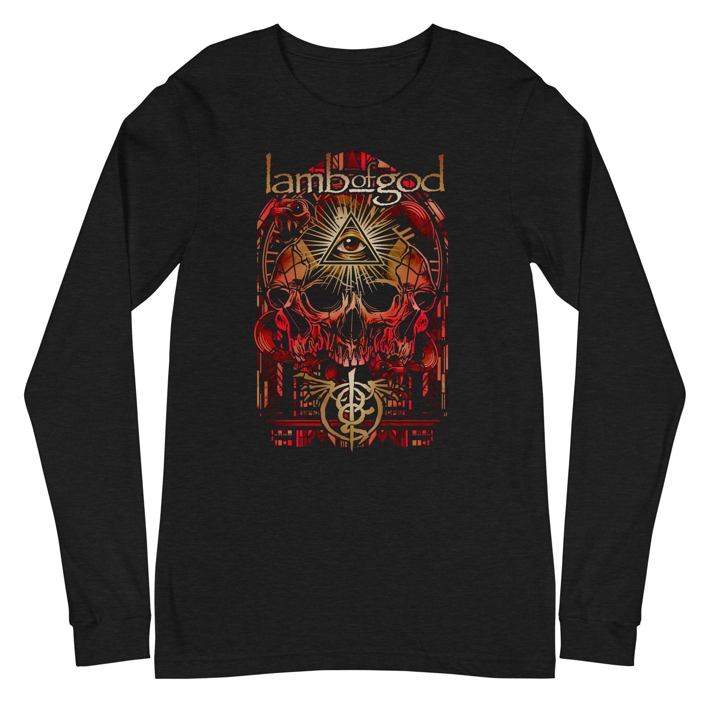 MerchMoment Lamb of God - Providence Skull Long Sleeve T-Shirt [Apparel] Black