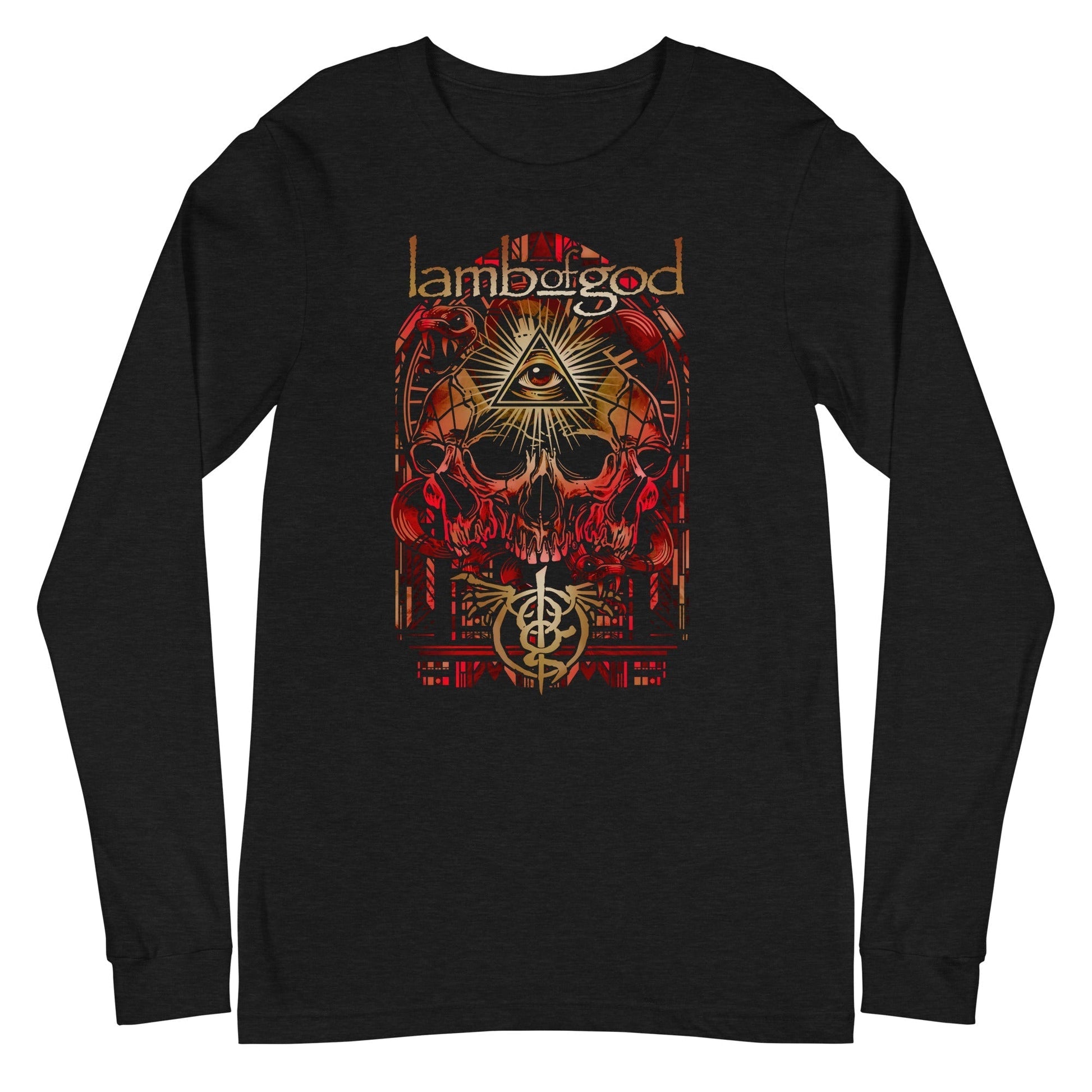 MerchMoment Lamb of God - Providence Skull Long Sleeve T-Shirt [Apparel] Black