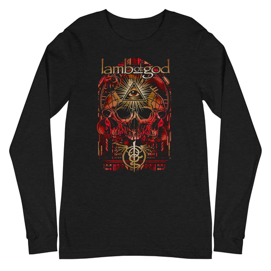MERCHMOMENT Lamb of God - Providence Skull Long Sleeve T-Shirt [Apparel] - Rock Band Apparel