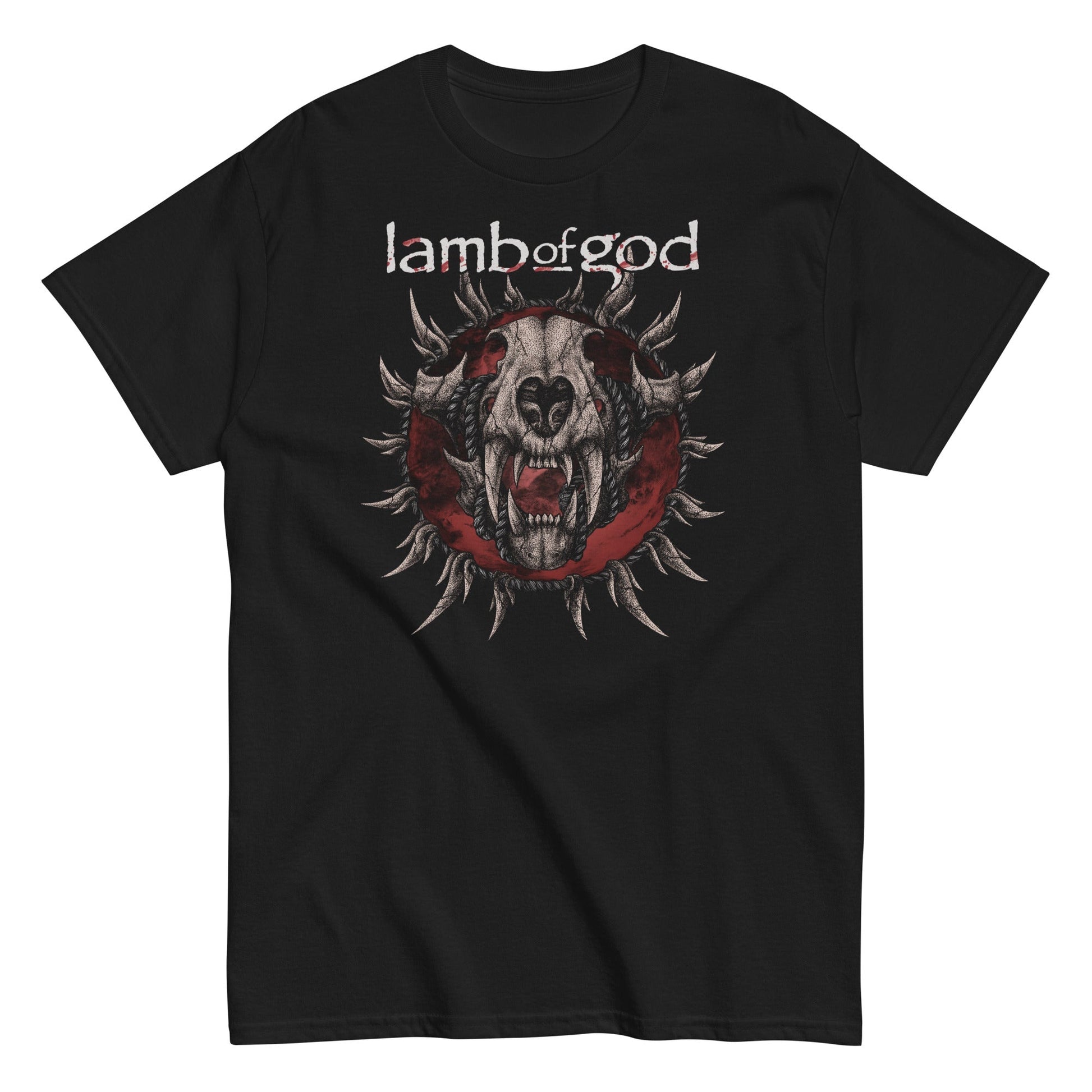 MERCHMOMENT Lamb of God - Steer Skull T-Shirt [Apparel] - Rock Band Apparel