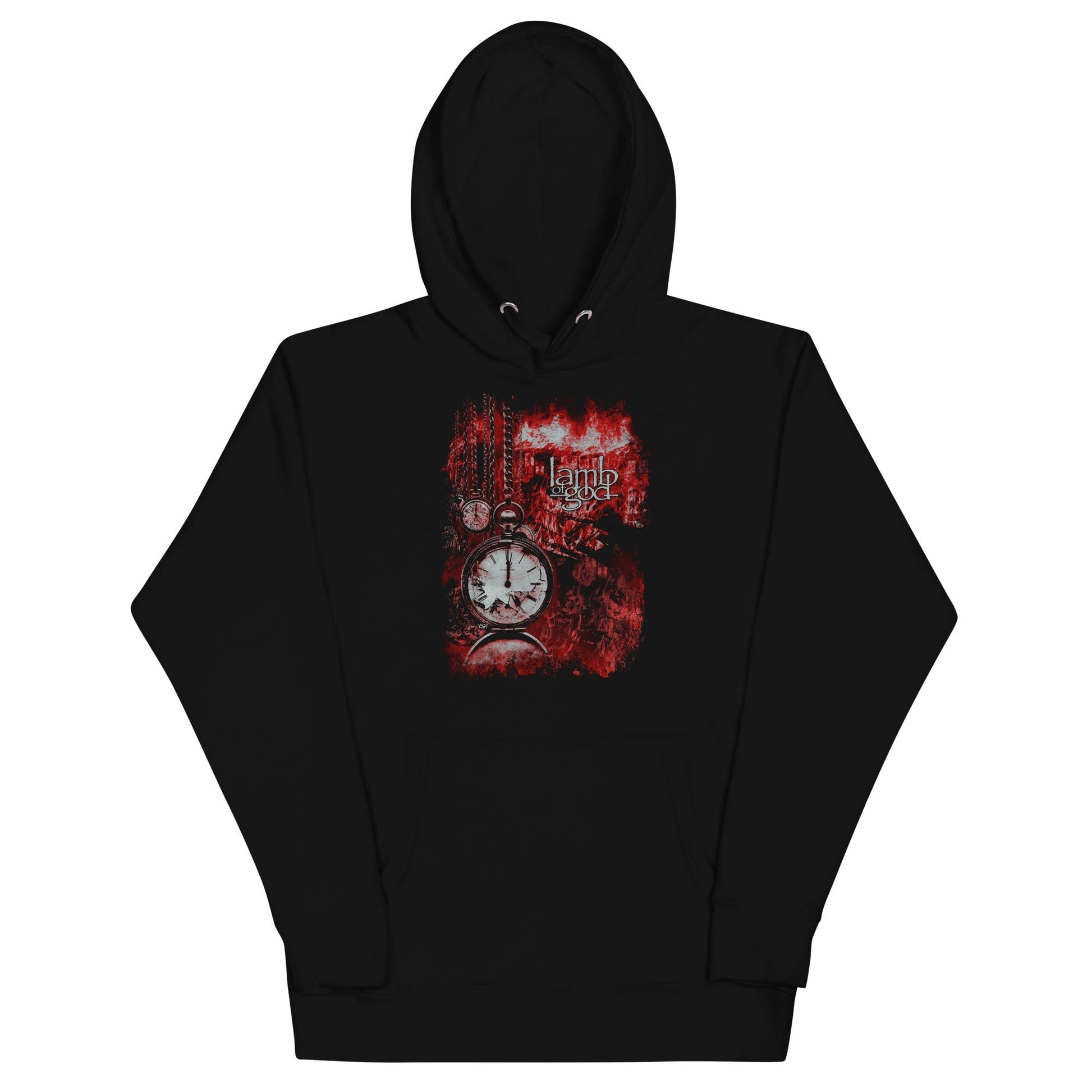 MERCHMOMENT Lamb of God - Ticking Clock Hoodie [Apparel] - Rock Band Apparel