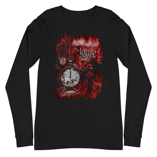 MerchMoment Lamb of God - Ticking Clock Long Sleeve T-Shirt [Apparel] Black