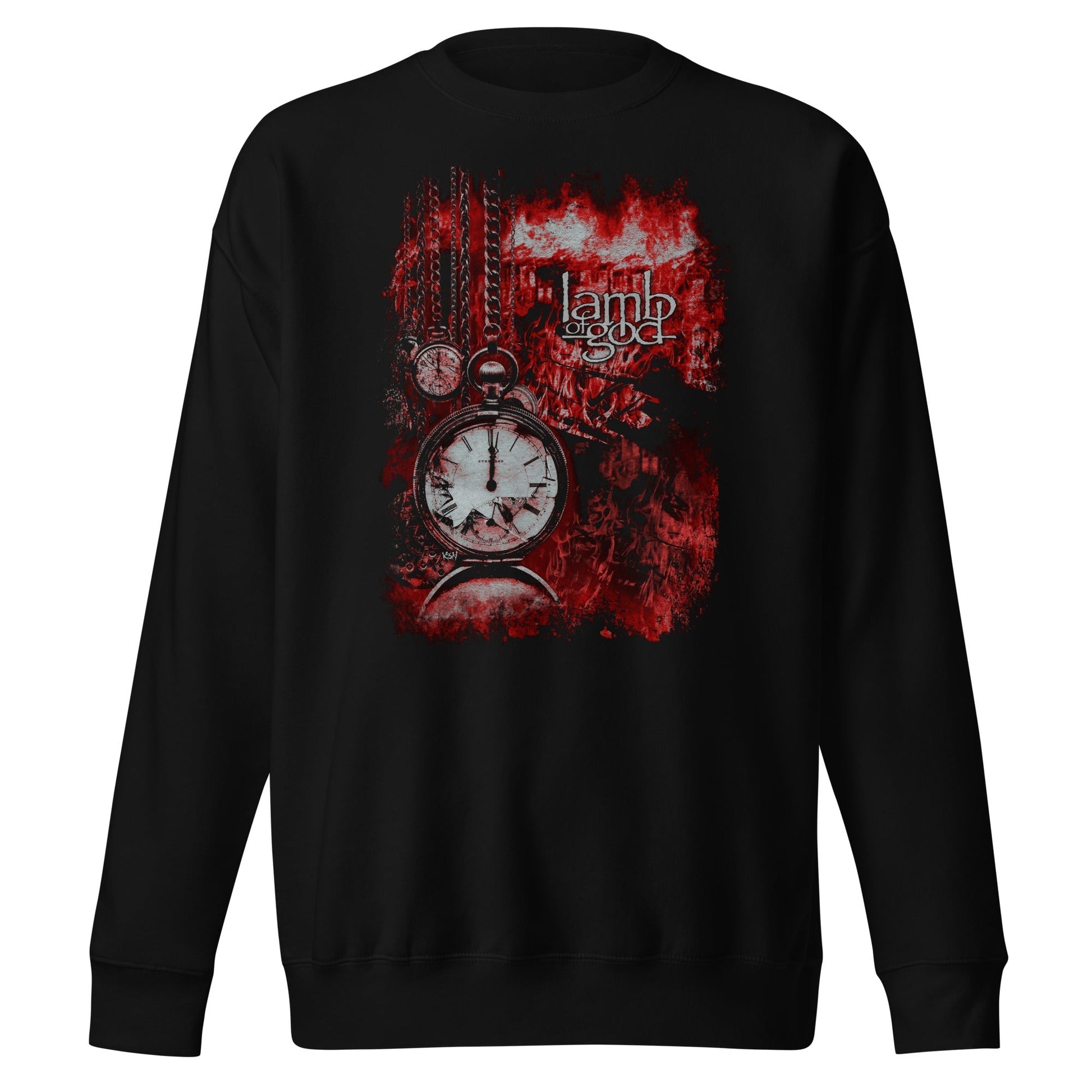 MerchMoment Lamb of God - Ticking Clock Sweatshirt [Apparel] Black