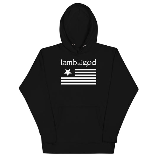MerchMoment Lamb of God - White Flag Hoodie [Apparel] Black