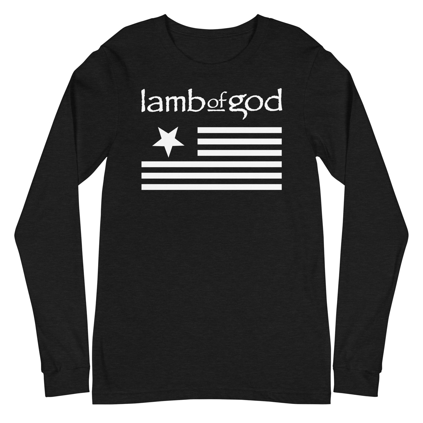 MerchMoment Lamb of God - White Flag Long Sleeve T-Shirt [Apparel] Black