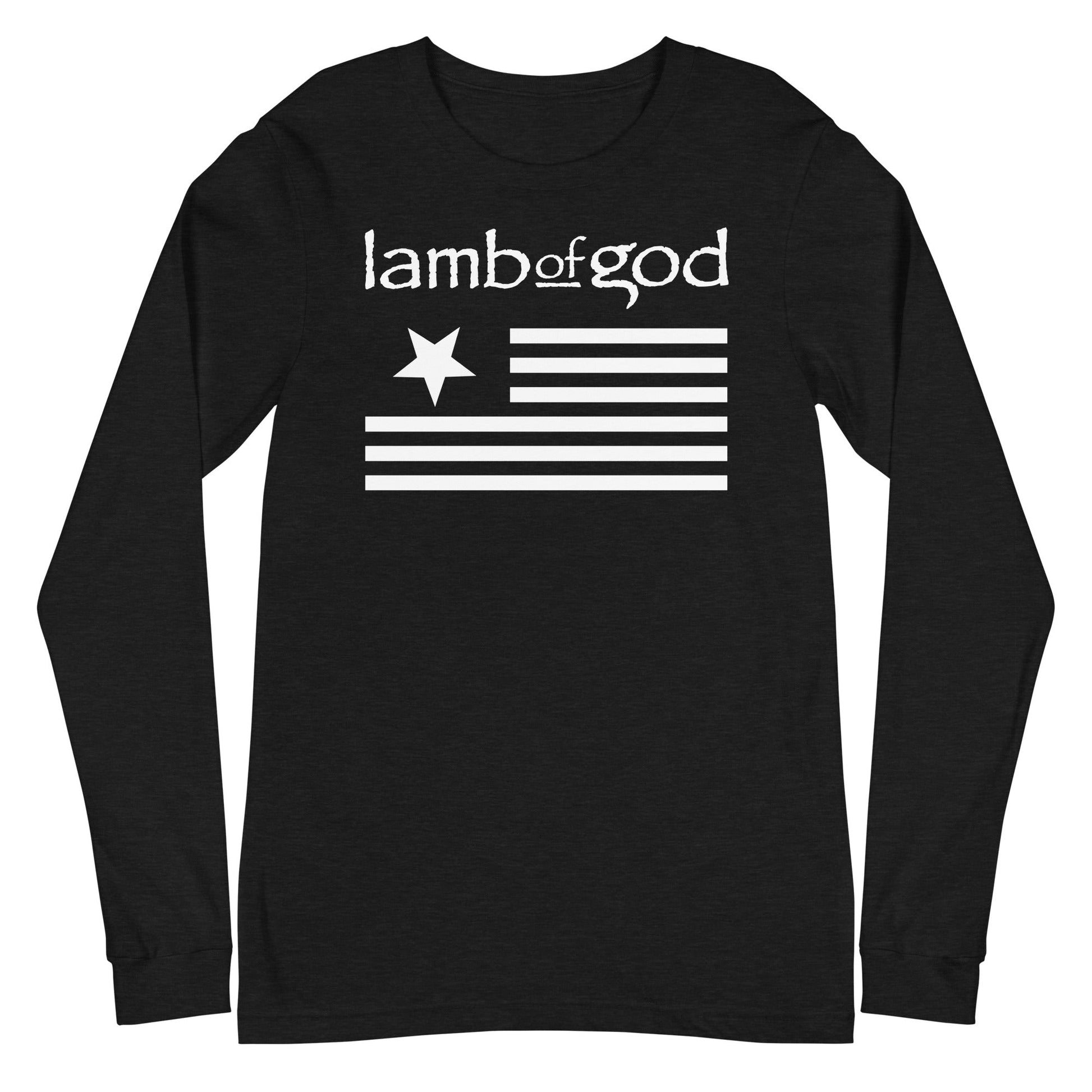 MerchMoment Lamb of God - White Flag Long Sleeve T-Shirt [Apparel] Black