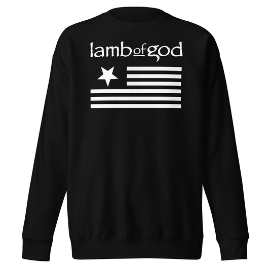 MerchMoment Lamb of God - White Flag Sweatshirt [Apparel] Black