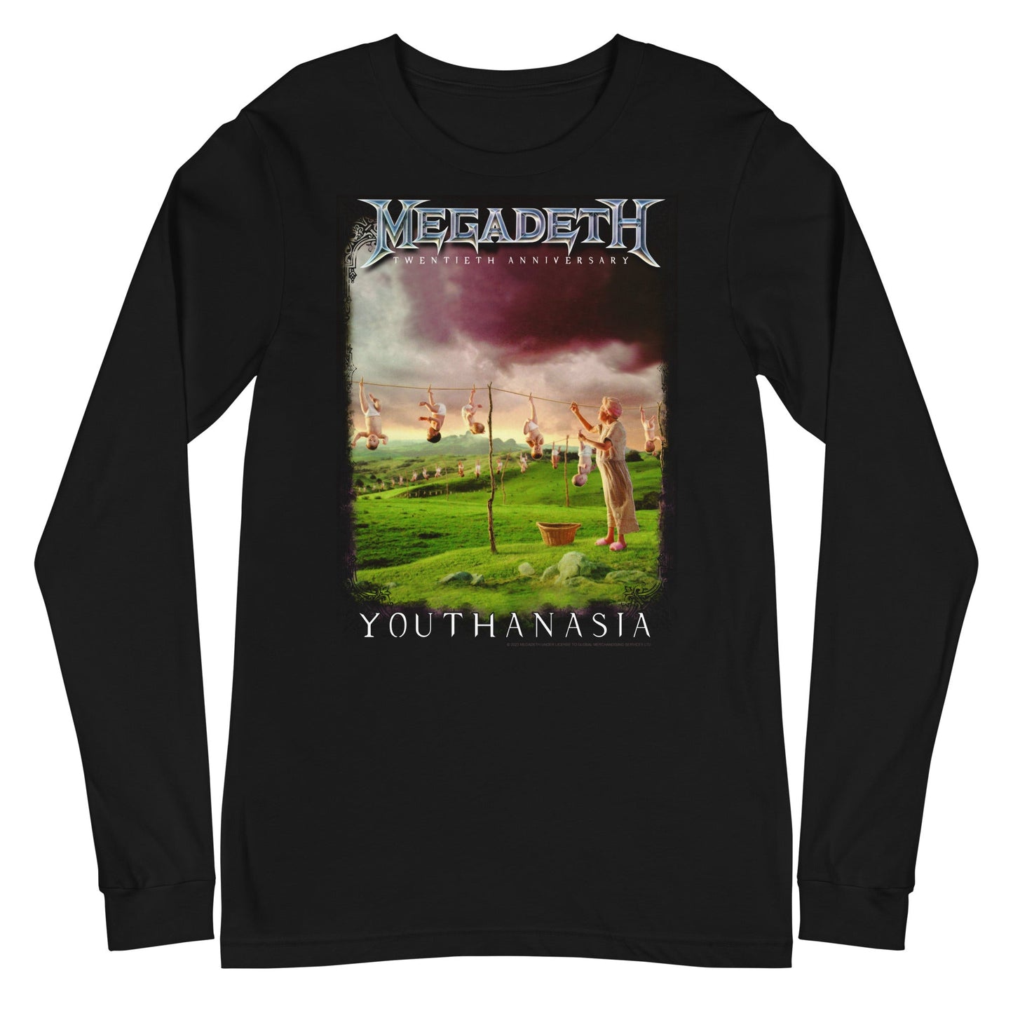 MERCHMOMENT Megadeth - 20th Youthanasia Long Sleeve T-Shirt [Apparel] - Rock Band Apparel