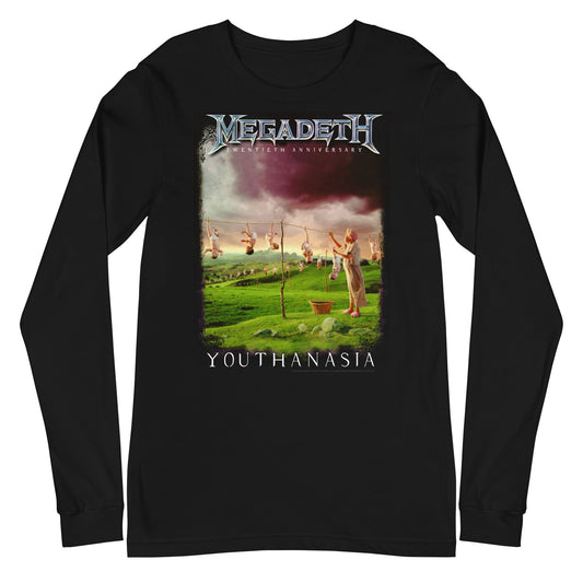 MERCHMOMENT Megadeth - 20th Youthanasia Long Sleeve T-Shirt [Apparel] - Rock Band Apparel