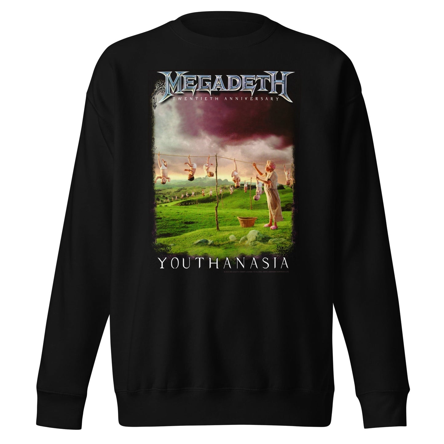 MerchMoment Megadeth - 20th Youthanasia Sweatshirt [Apparel] Black