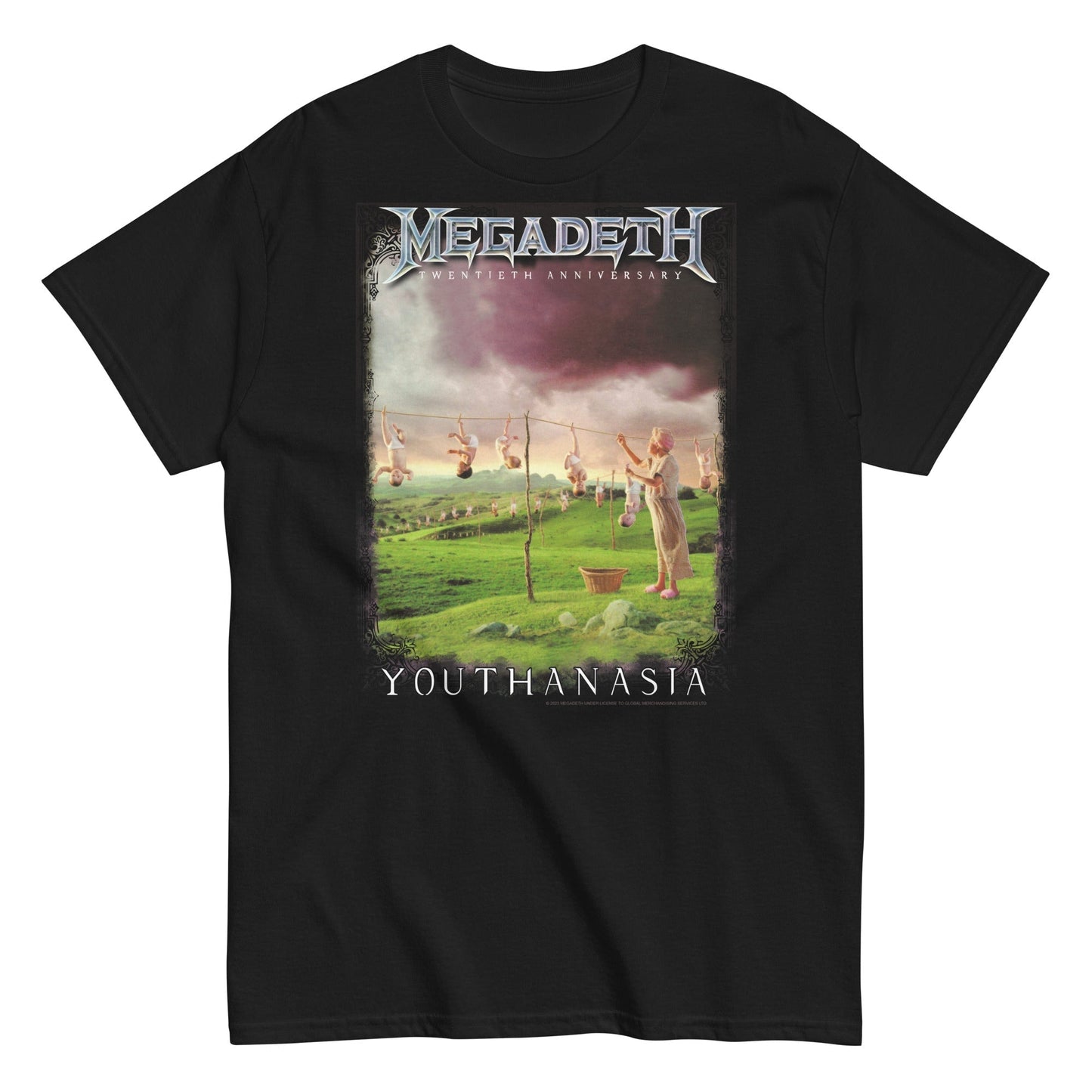 MerchMoment Megadeth - 20th Youthanasia T-Shirt [Apparel] Black