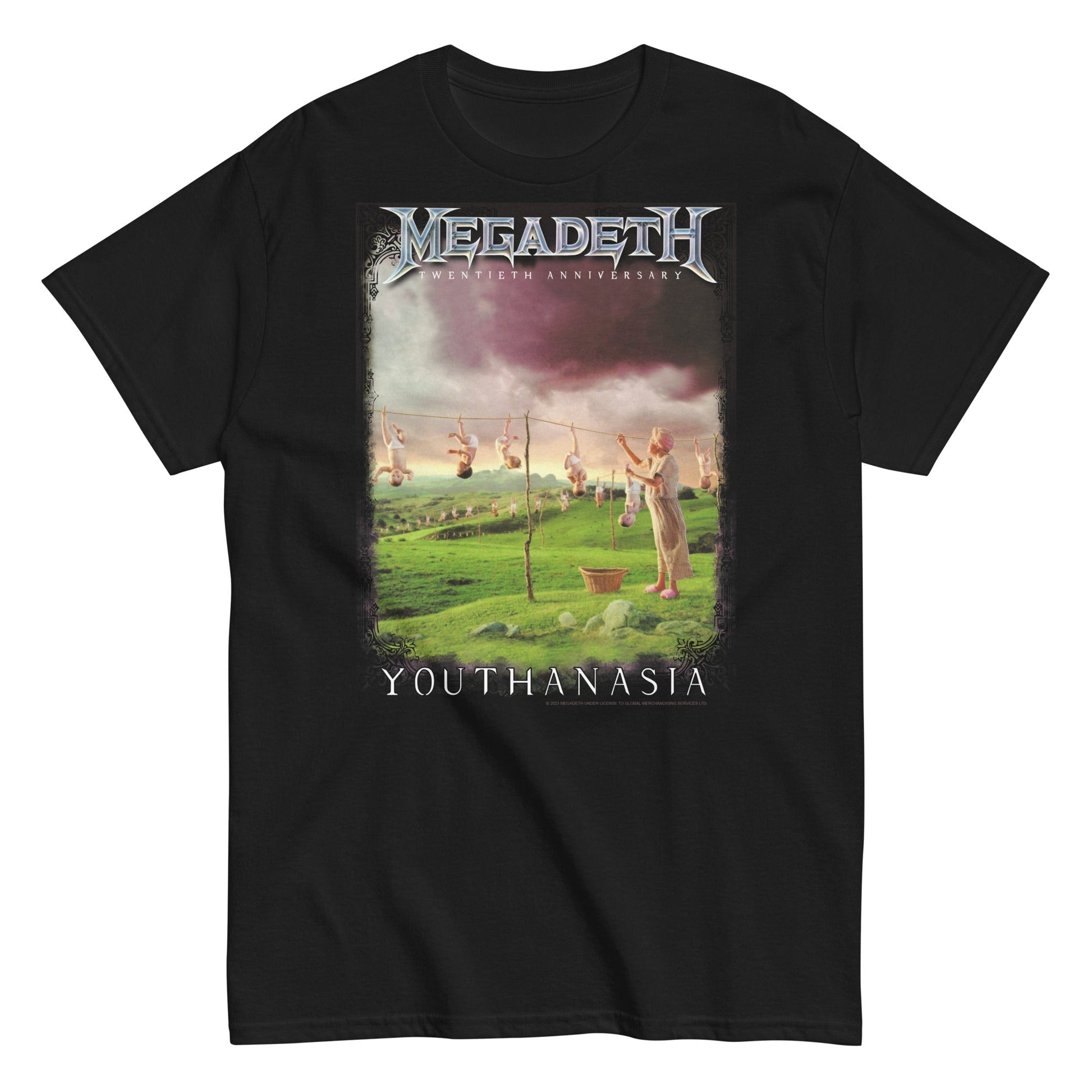 MerchMoment Megadeth - 20th Youthanasia T-Shirt [Apparel] Black