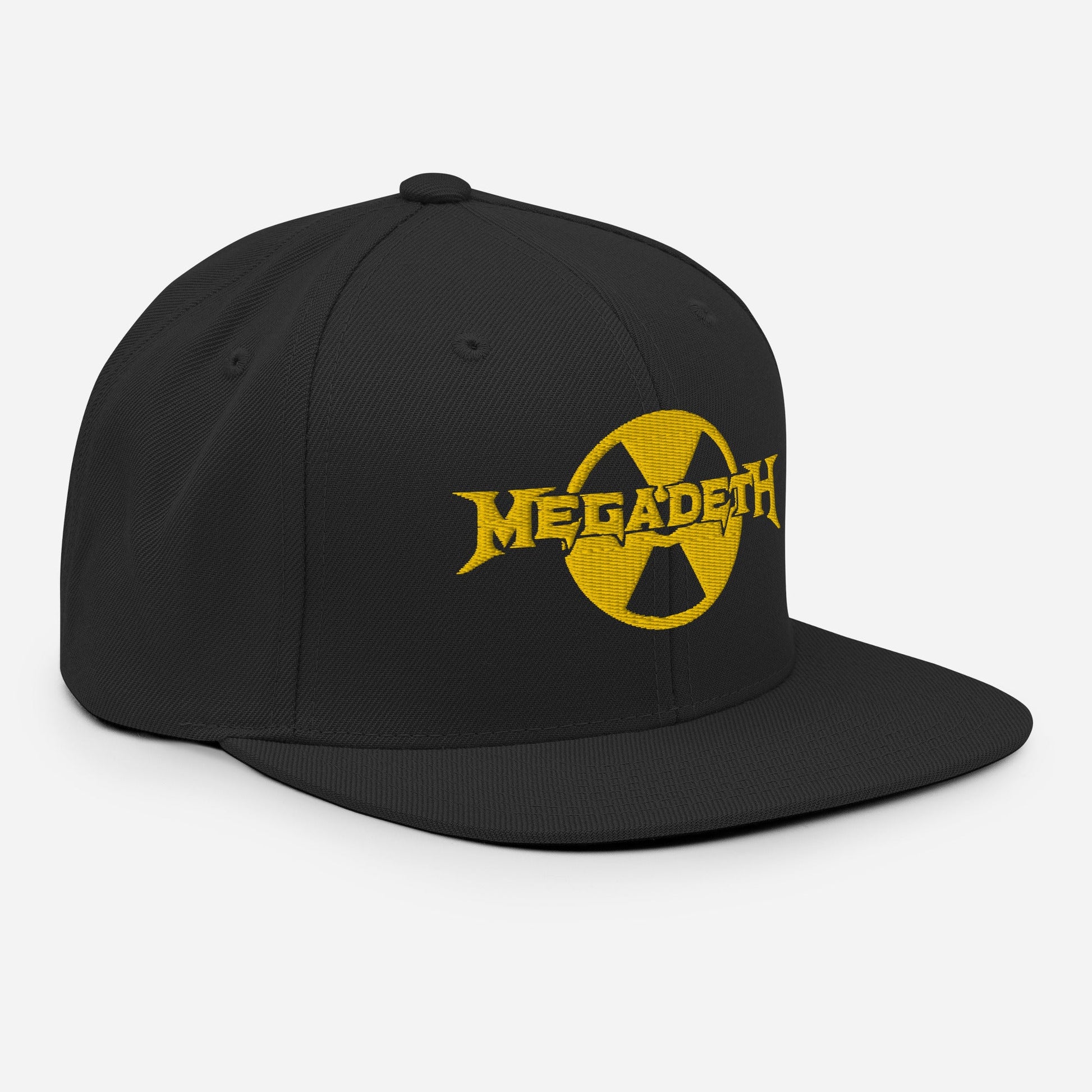 MERCHMOMENT Megadeth Black Nuclear Snapback Hat [Apparel] - Rock Band Apparel
