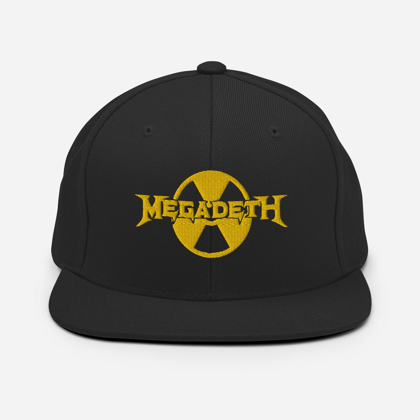 MERCHMOMENT Megadeth Black Nuclear Snapback Hat [Apparel] - Rock Band Apparel