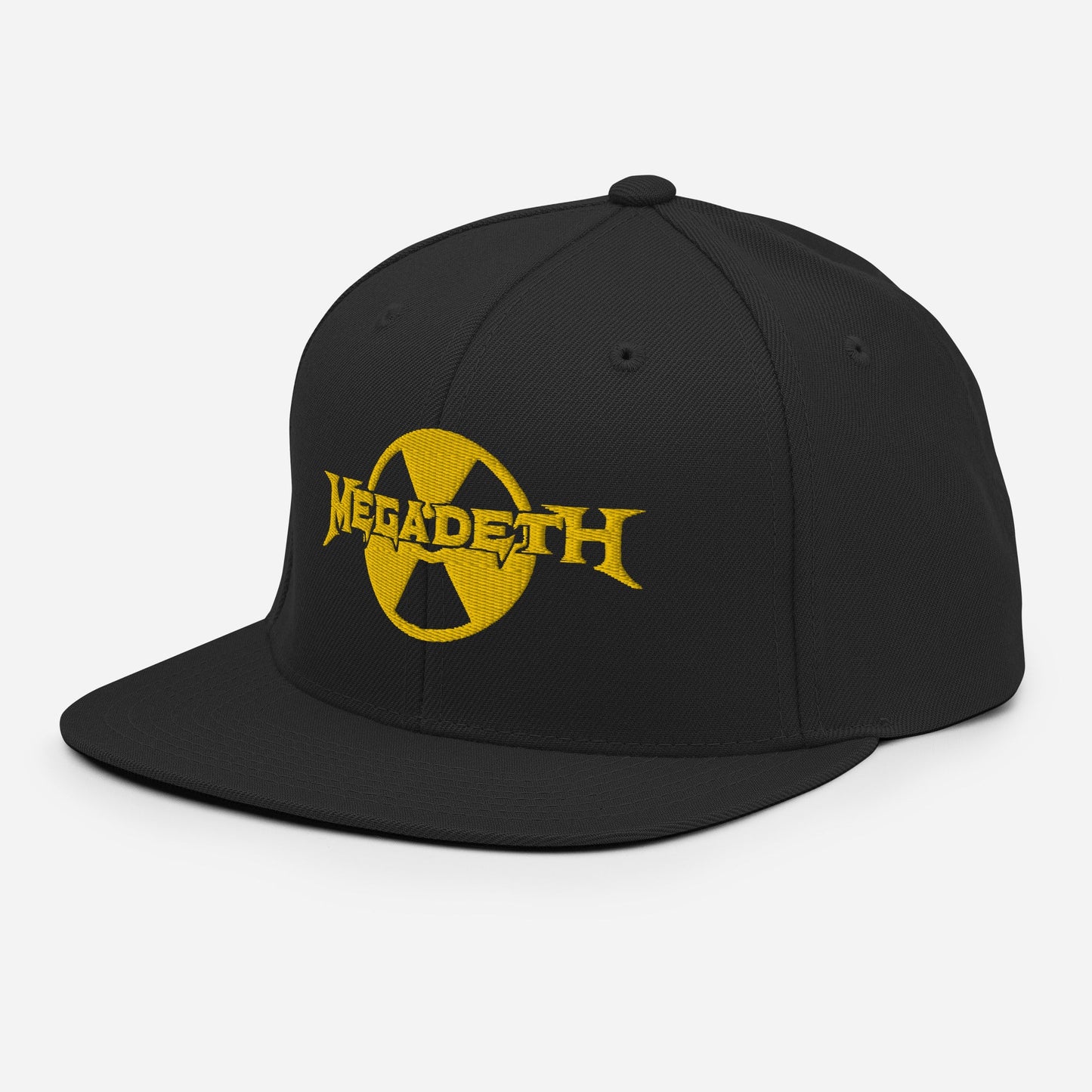MERCHMOMENT Megadeth Black Nuclear Snapback Hat [Apparel] - Rock Band Apparel