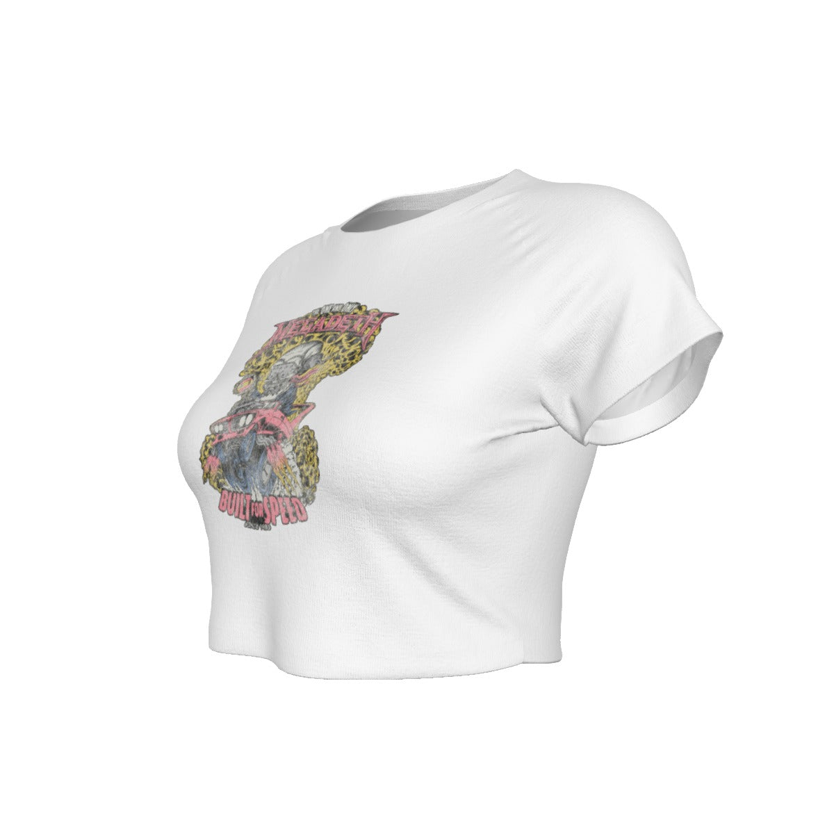 MerchMoment Megadeth Built for Speed Women's Crop Top [Apparel] As Shown