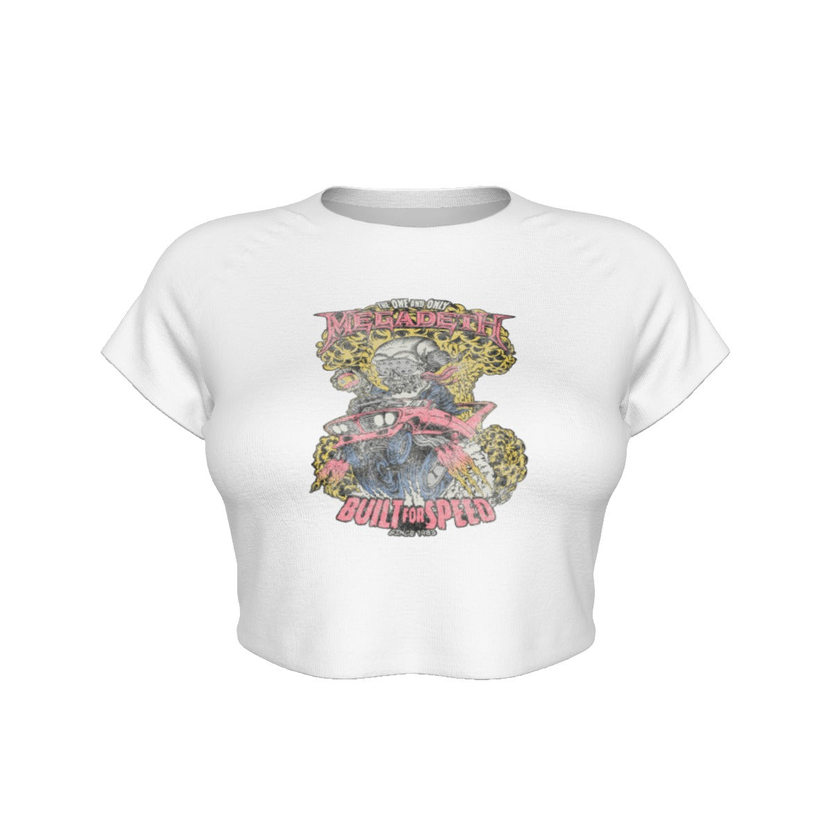 MerchMoment Megadeth Built for Speed Women's Crop Top [Apparel] As Shown