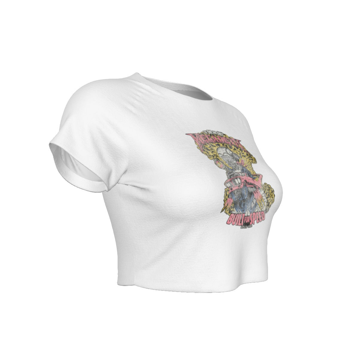 MerchMoment Megadeth Built for Speed Women's Crop Top [Apparel] As Shown