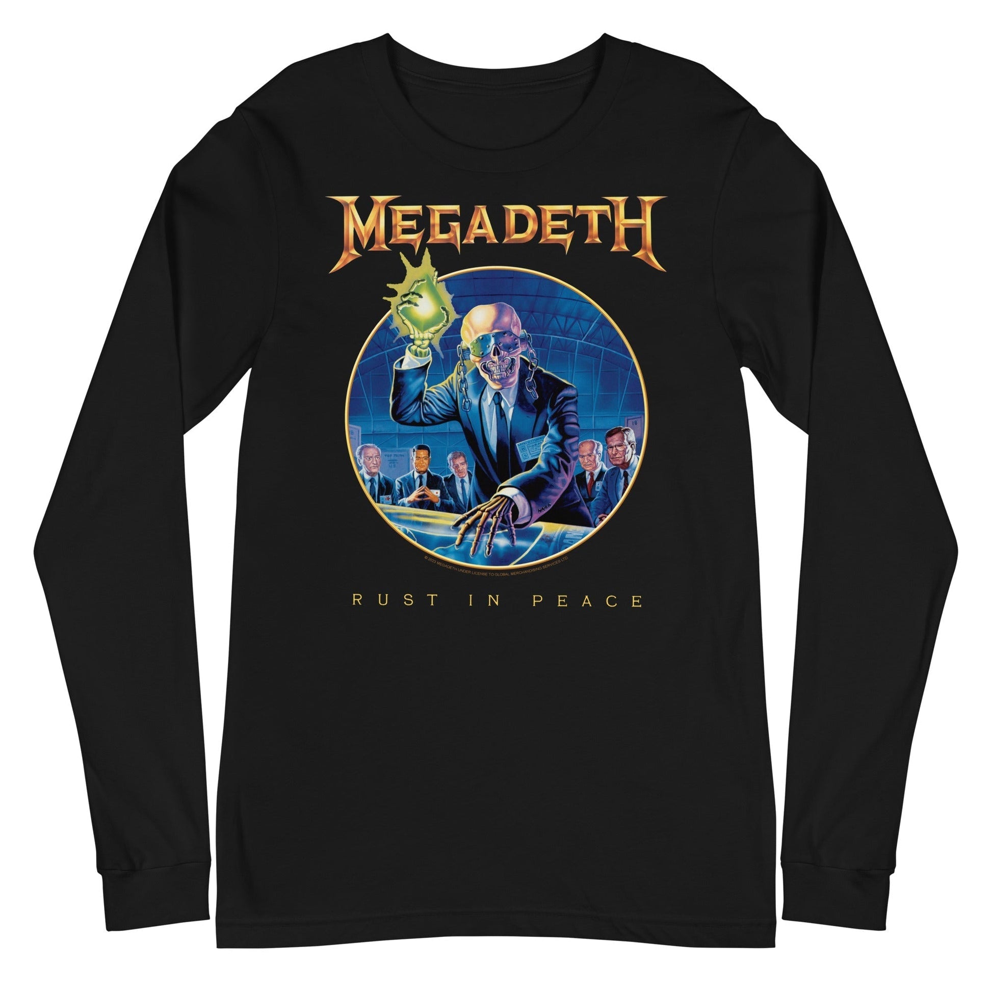 MerchMoment Megadeth - Circle of Rust Long Sleeve T-Shirt [Apparel] Black