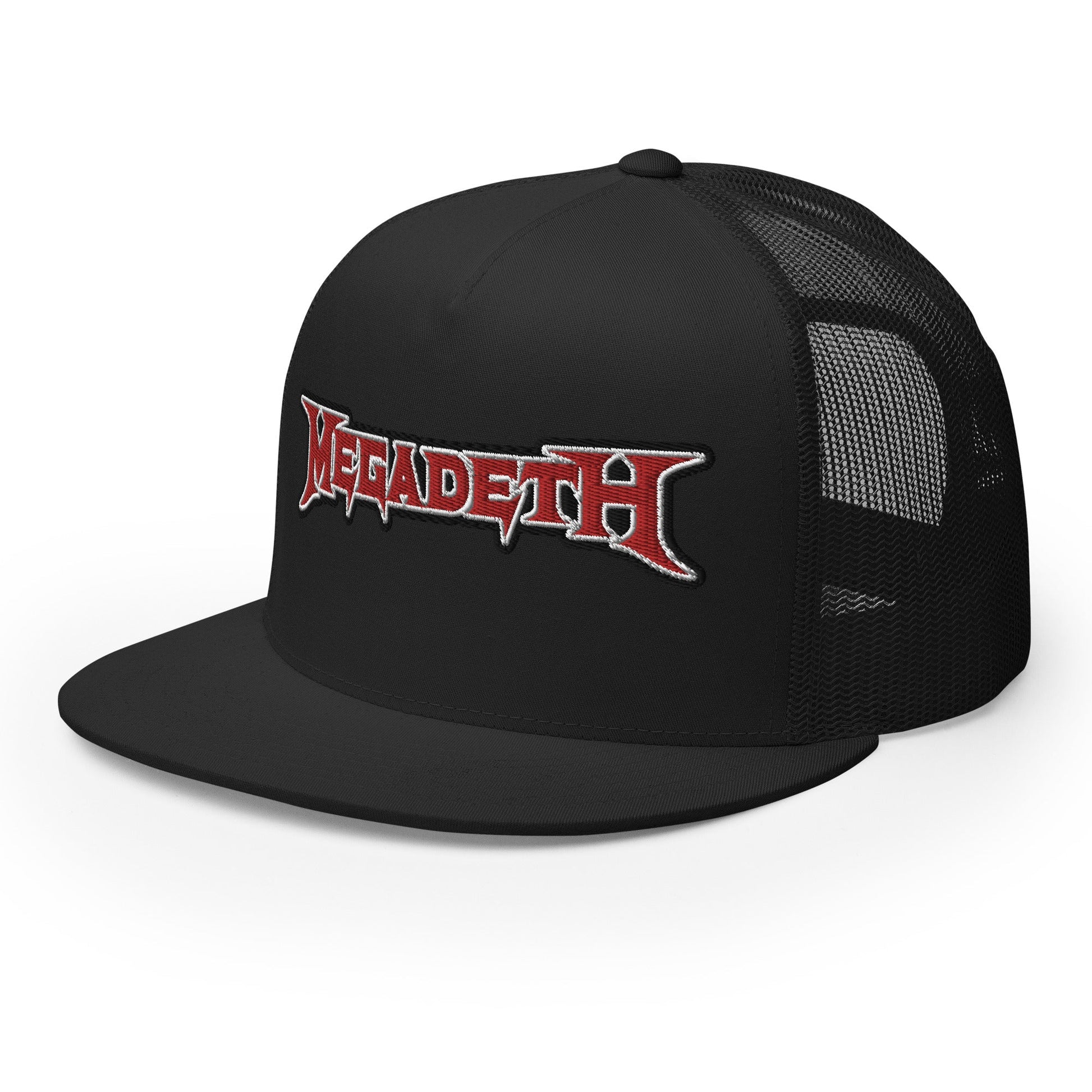 MerchMoment MegaDeth Electric Logo Embroidered Trucker Hat [Apparel]