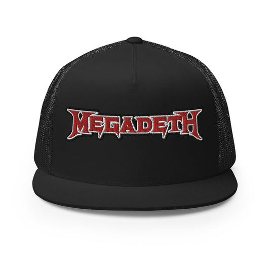 MerchMoment MegaDeth Electric Logo Embroidered Trucker Hat [Apparel]