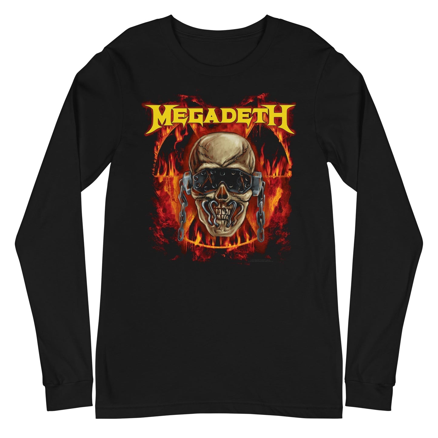 MERCHMOMENT Megadeth - Flash Burn Long Sleeve T-Shirt [Apparel] - Rock Band Apparel