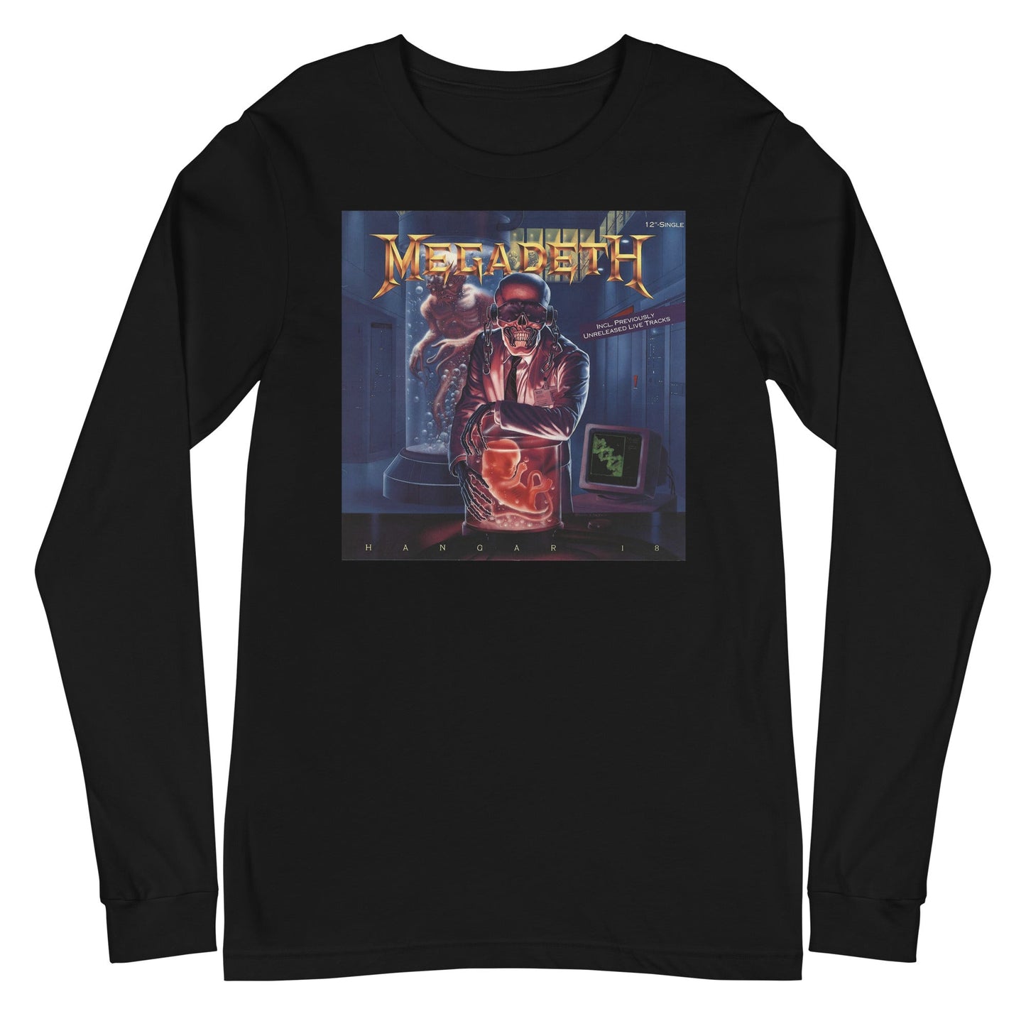 MerchMoment Megadeth - Hangar 18 Long Sleeve T-Shirt [Apparel] Black