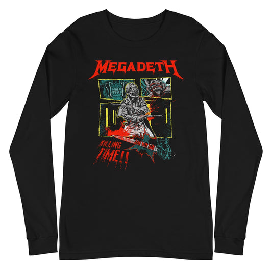 MERCHMOMENT Megadeth - Killing Time Long Sleeve T-Shirt [Apparel] - Rock Band Apparel