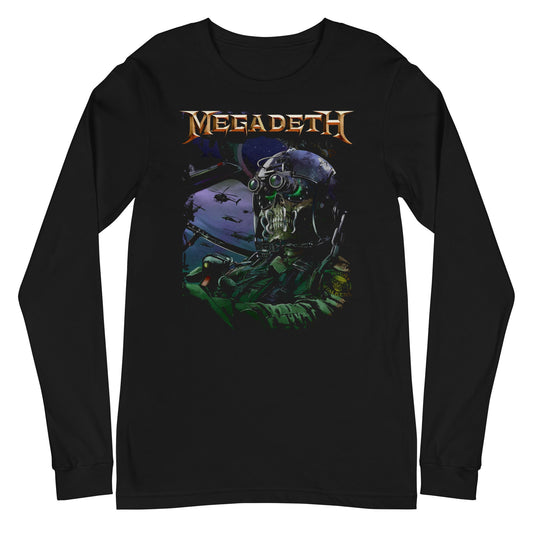 MerchMoment Megadeth - Night Vision Long Sleeve T-Shirt [Apparel] Black