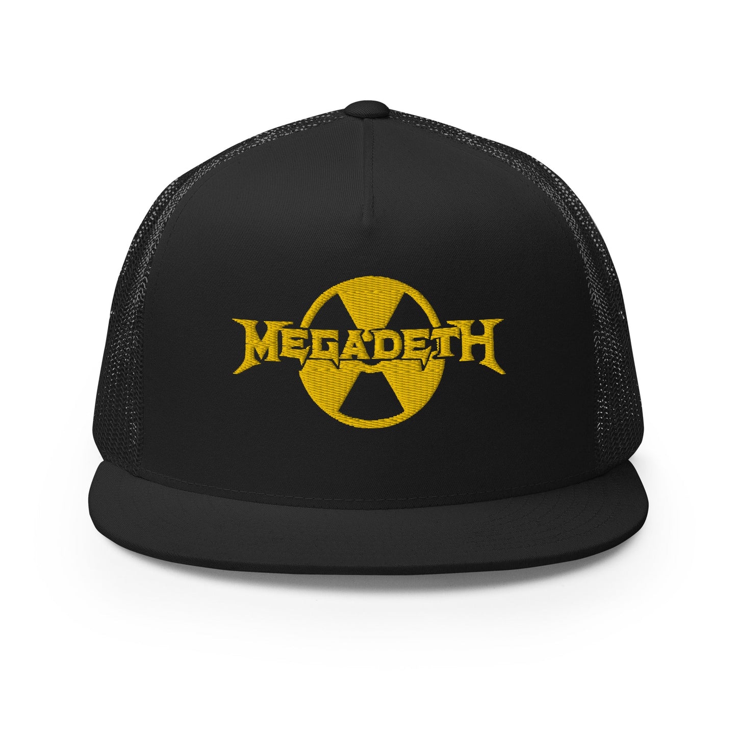 MERCHMOMENT MegaDeth Nuclear Logo Embroidered Trucker Hat [Apparel] - Rock Band Apparel