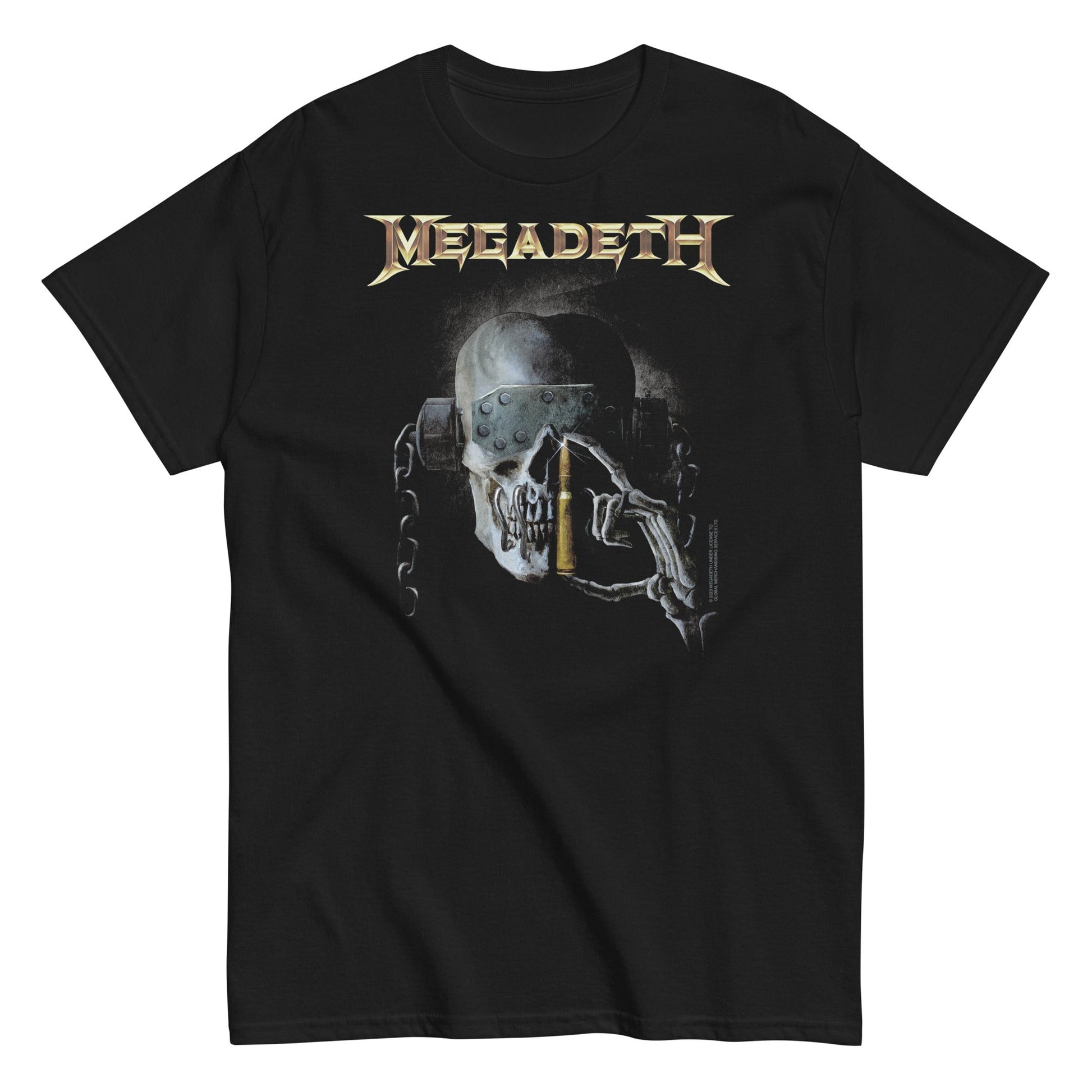 MERCHMOMENT Megadeth - One Bullett Left T-Shirt [T-Shirt] - Rock Band Apparel